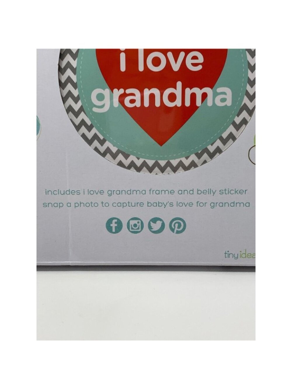 I Love Grandma Keepsake Photo Frame Belly Sticker Rectangular Gift Set - Picture 4 of 7